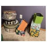 Hat boxes, decorative boxes