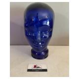 Sam Miguel blue glass head