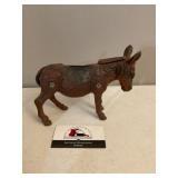Cast iron donkey bank