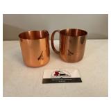 Copper mugs