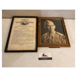 Military photo and paperwork