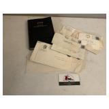 1953 Daily appointment book, vintage letters