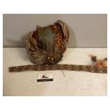 Feathers and hat band