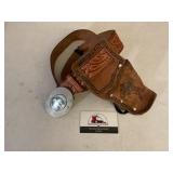 Western belt and end of the trail buckle