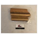 Wood Iowa cutting board