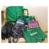 Reusable bags and umbrella