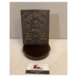 3 Buddha foo dogs plaque