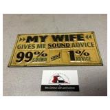 Wife Metal Sign