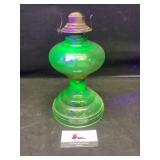 Uranium glass oil lamp