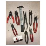 Snap ring pliers