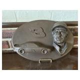 Dale Earnhardt plaque on stand