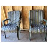 Two Plastic Lawn Chairs