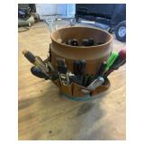 Bucket with misc tools