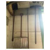 Rake, Shovels and Hoe