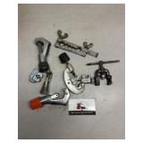 Tubing cutters and flaring tools