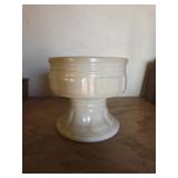 Milk Glass Pedestal Planter