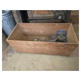 Wooden Crate of Used Saw Blades