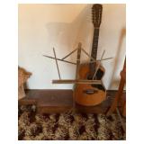 Guitar and music stand
