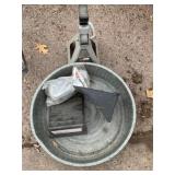 Wheel caulks / pan, jack stand