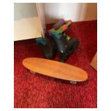 Skateboard, roller blades