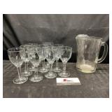 Glasses and Pitcher
