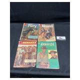 Dell Comics Rawhide, Bonanza, Fury, Maverick