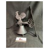 Cast Iron Rooster Hanging Bell