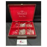 Old chandelier parts and crystals