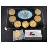 Group of eight Air Force collector brass metals.