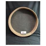 Antique Bentwood Sifter/Grain Sieve 18in