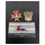 Pins.   Royalty emblems