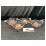 Pink Depression Glass Bowls