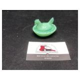 Mini jadeite nesting hen