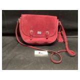 Ralph Lauren red suede purse