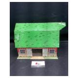 Vintage metal toy barn
