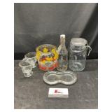 Glass canister and glassware