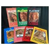 Playboy Calendars  With  Sleeves 1978-1984