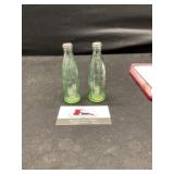 Collector salt and pepper Coke glass bottles