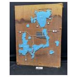 Spirit Lake/ Okoboji wall hanging