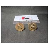 Cuff Links marked w/ number