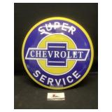 Metal Chevrolet sign
