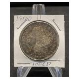 1921-D Toned Morgan Dollar