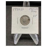 1934-D Mercury Dime