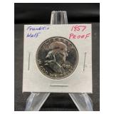 1957 Proof Franklin Half Dollar