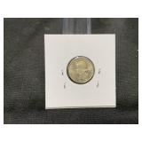 1953 Panama Silver 10 Centavos