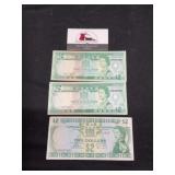 Three FIJI $2 Notes
