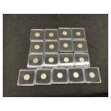 Box of  17 High Grade Mercury Dimes (1940's)