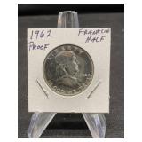 1962 Proof Franklin Half Dollar