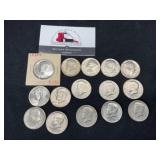 Bag of 15 Kennedy Halves 1971-2006