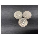 1951 P-D-S Franklin Halves